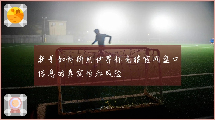 新手如何辨别世界杯竞猜官网盘口信息的真实性和风险