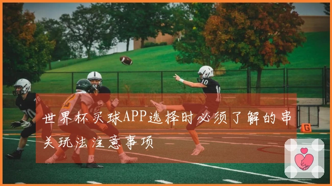 世界杯买球APP选择时必须了解的串关玩法注意事项